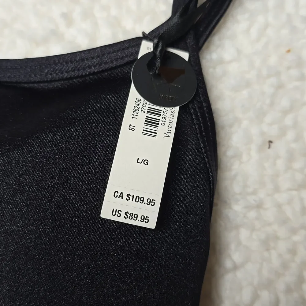 3393 NWT Victoria's Secret Swim Archives Strappy Hardware Cheeky One-Piece LG - Picture 6 of 8